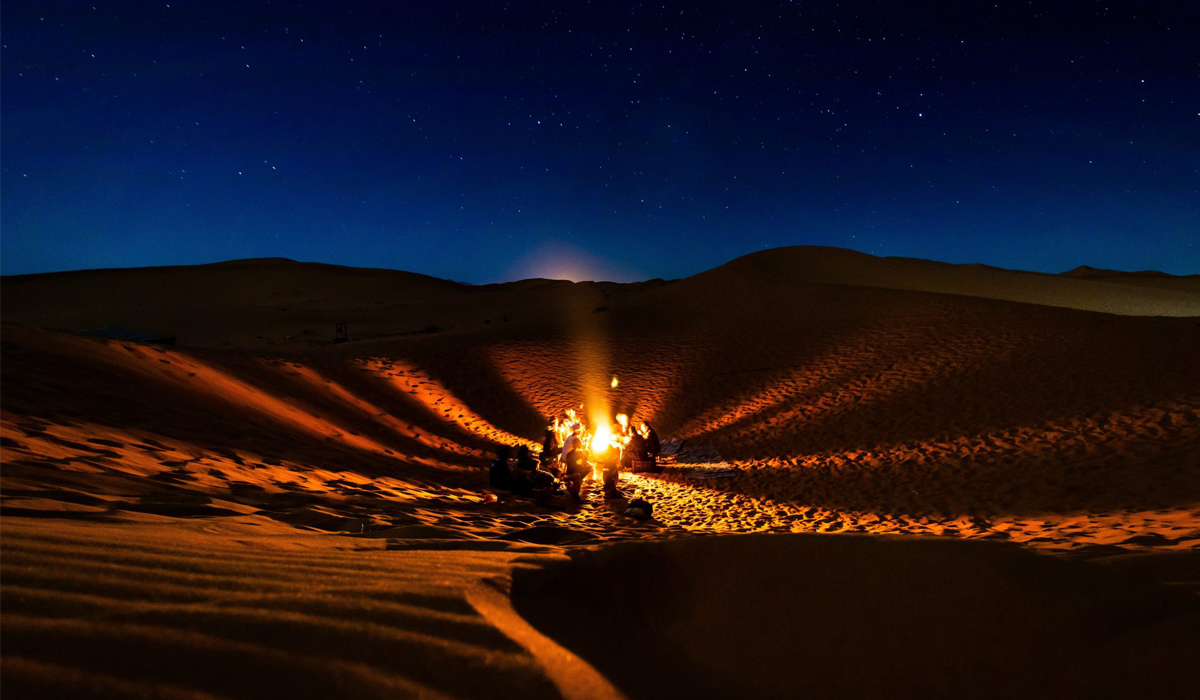 Winter camping season